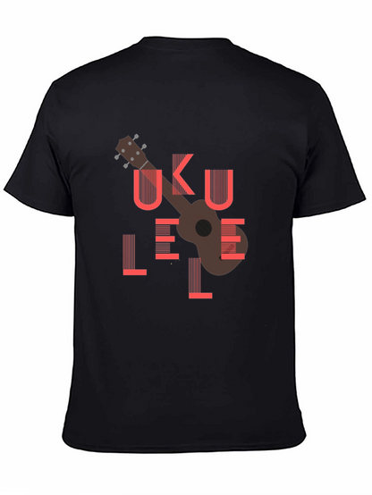 Ukulele Graphic Tee - Black