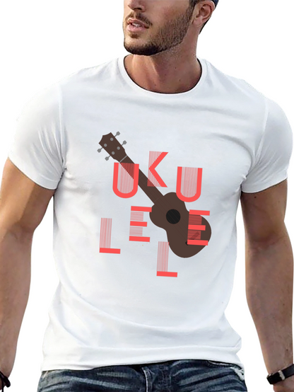 Ukulele Graphic Tee - Black