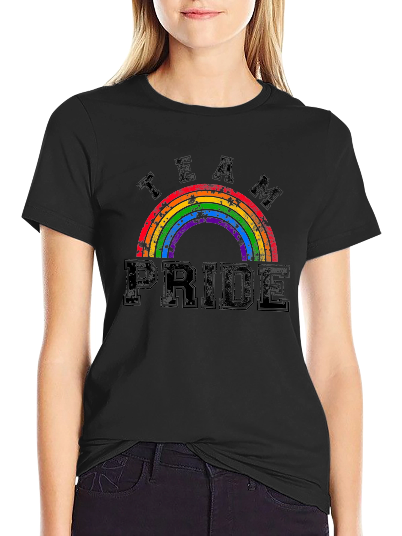 Team Pride Rainbow Graphic T-Shirt