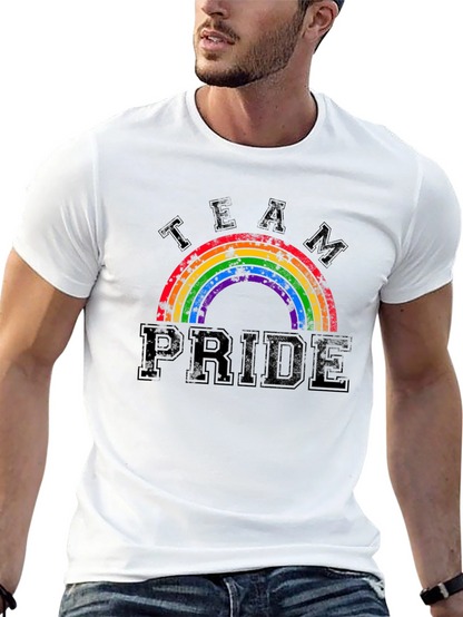 Team Pride Rainbow Graphic T-Shirt