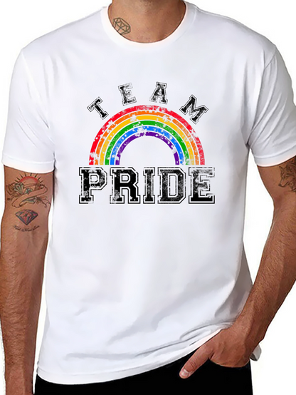 Team Pride Rainbow Graphic T-Shirt