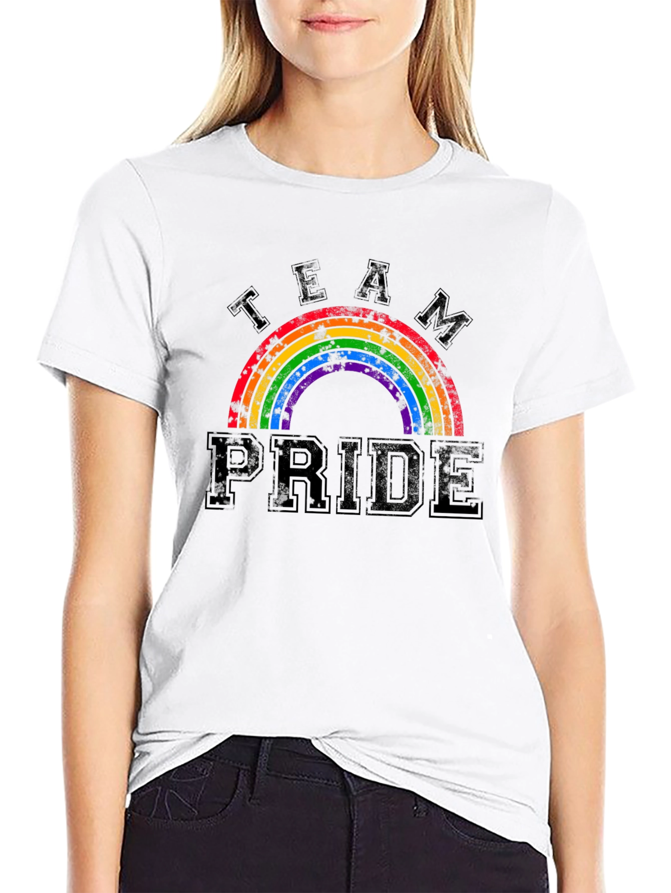 Team Pride Rainbow Graphic T-Shirt