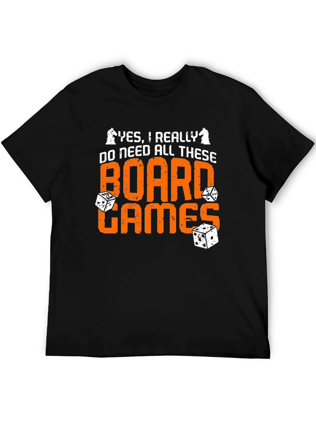 Board Games Graphic Tee - Chess & Dice Design