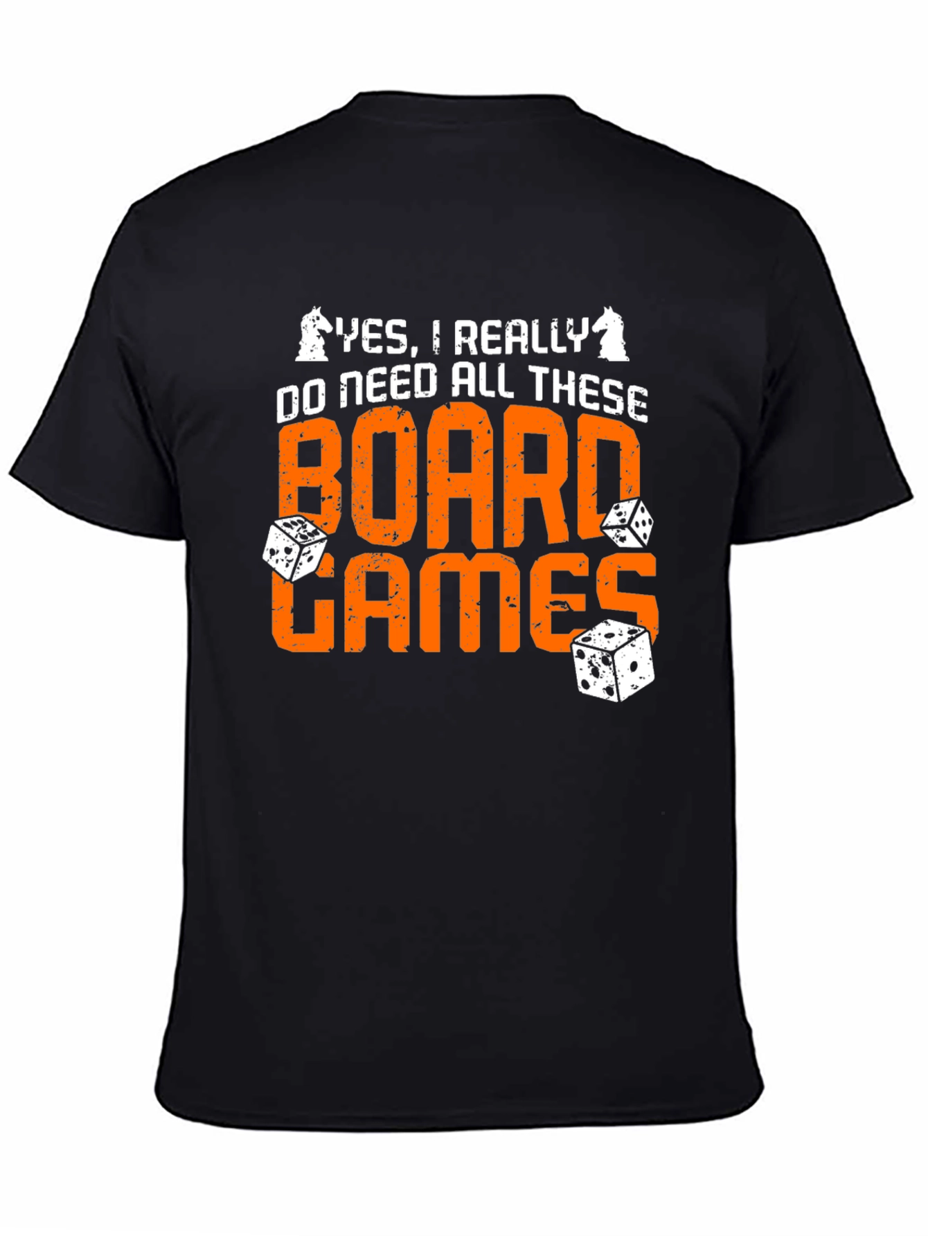 Board Games Graphic Tee - Chess & Dice Design