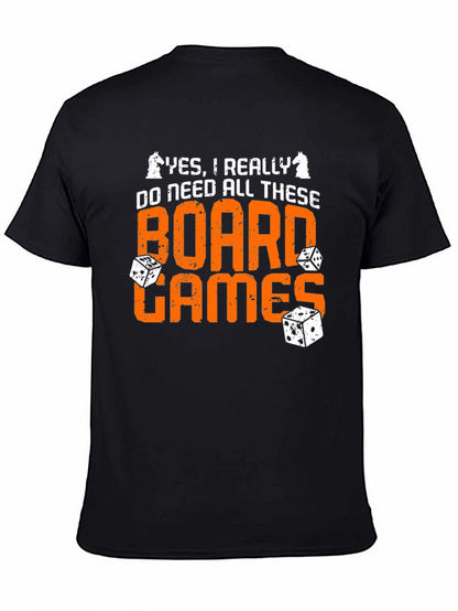 Board Games Graphic Tee - Chess & Dice Design