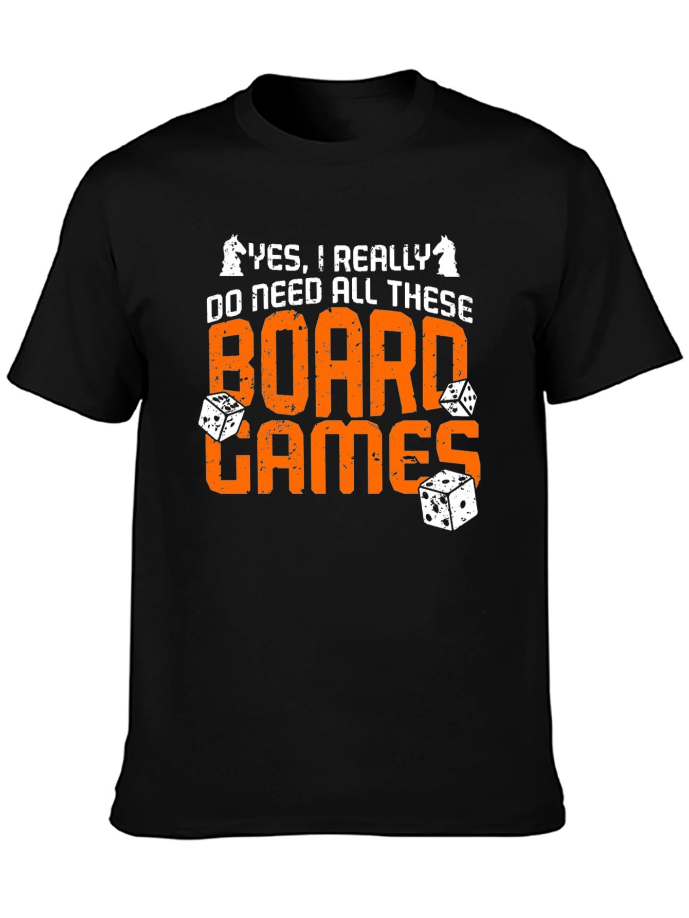 Board Games Graphic Tee - Chess & Dice Design