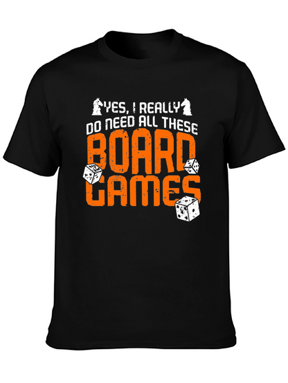 Board Games Graphic Tee - Chess & Dice Design