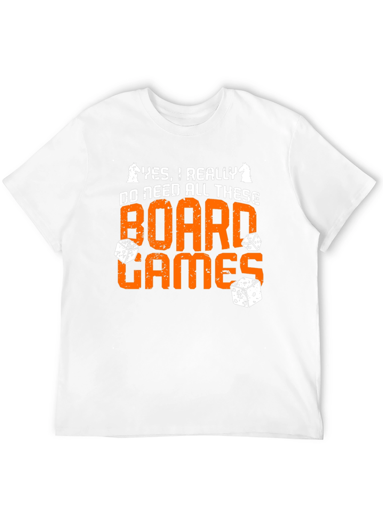 Board Games Graphic Tee - Chess & Dice Design