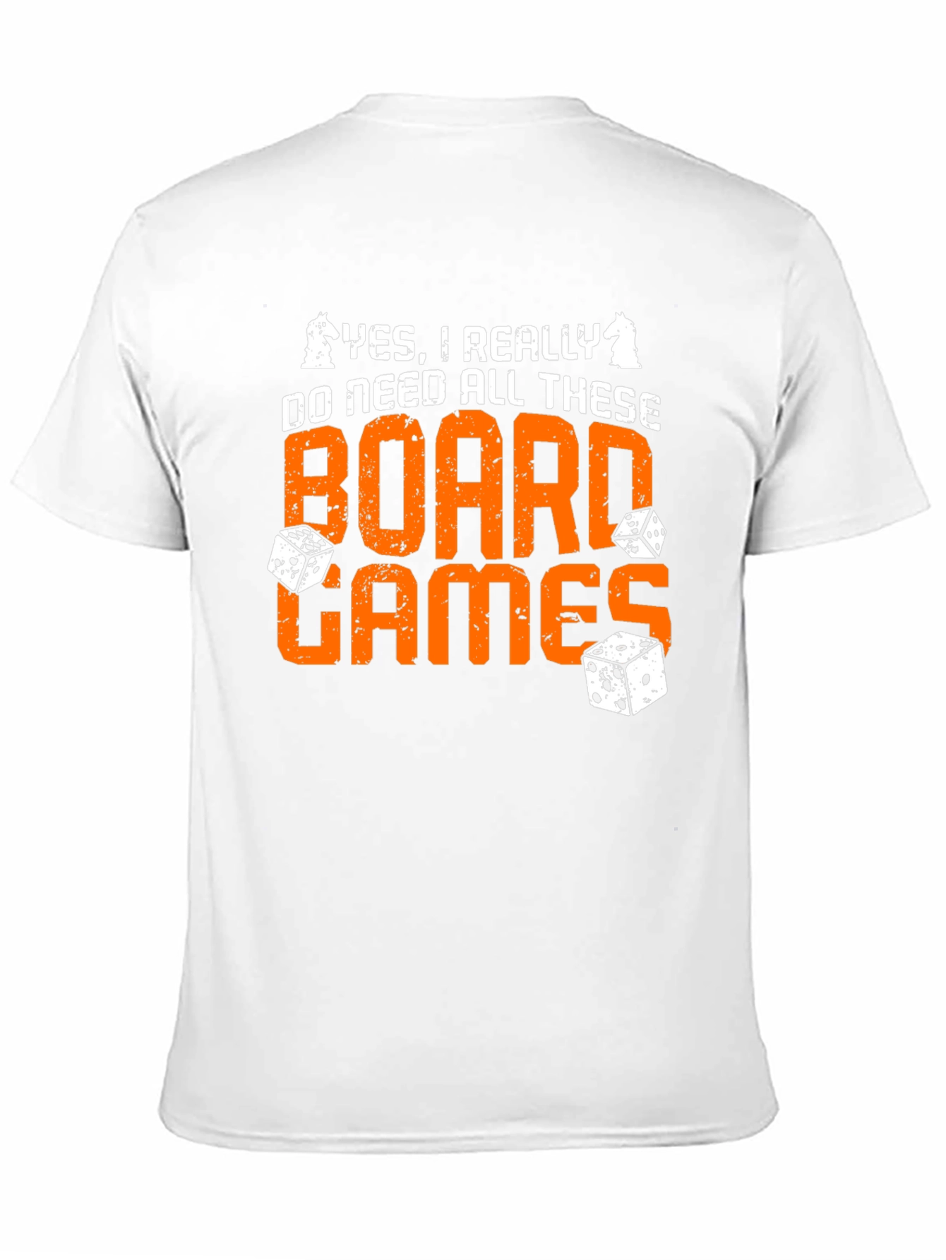 Board Games Graphic Tee - Chess & Dice Design