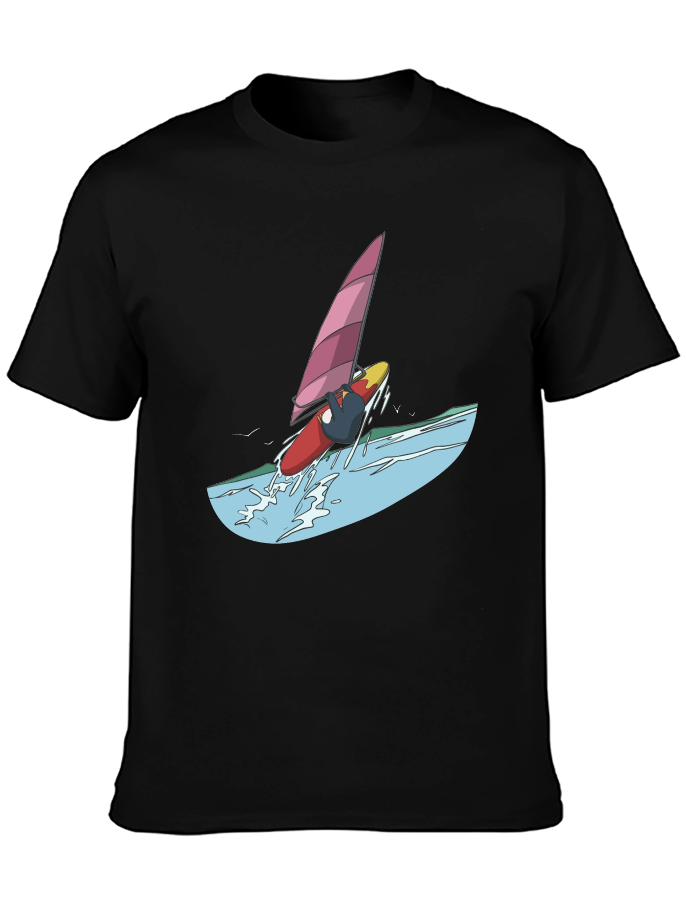 Windsurfer Graphic Tee - Black