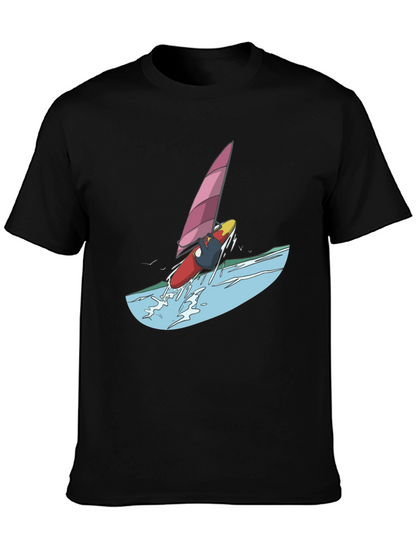 Windsurfer Graphic Tee - Black