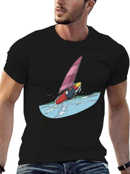 Windsurfer Graphic Tee - Black