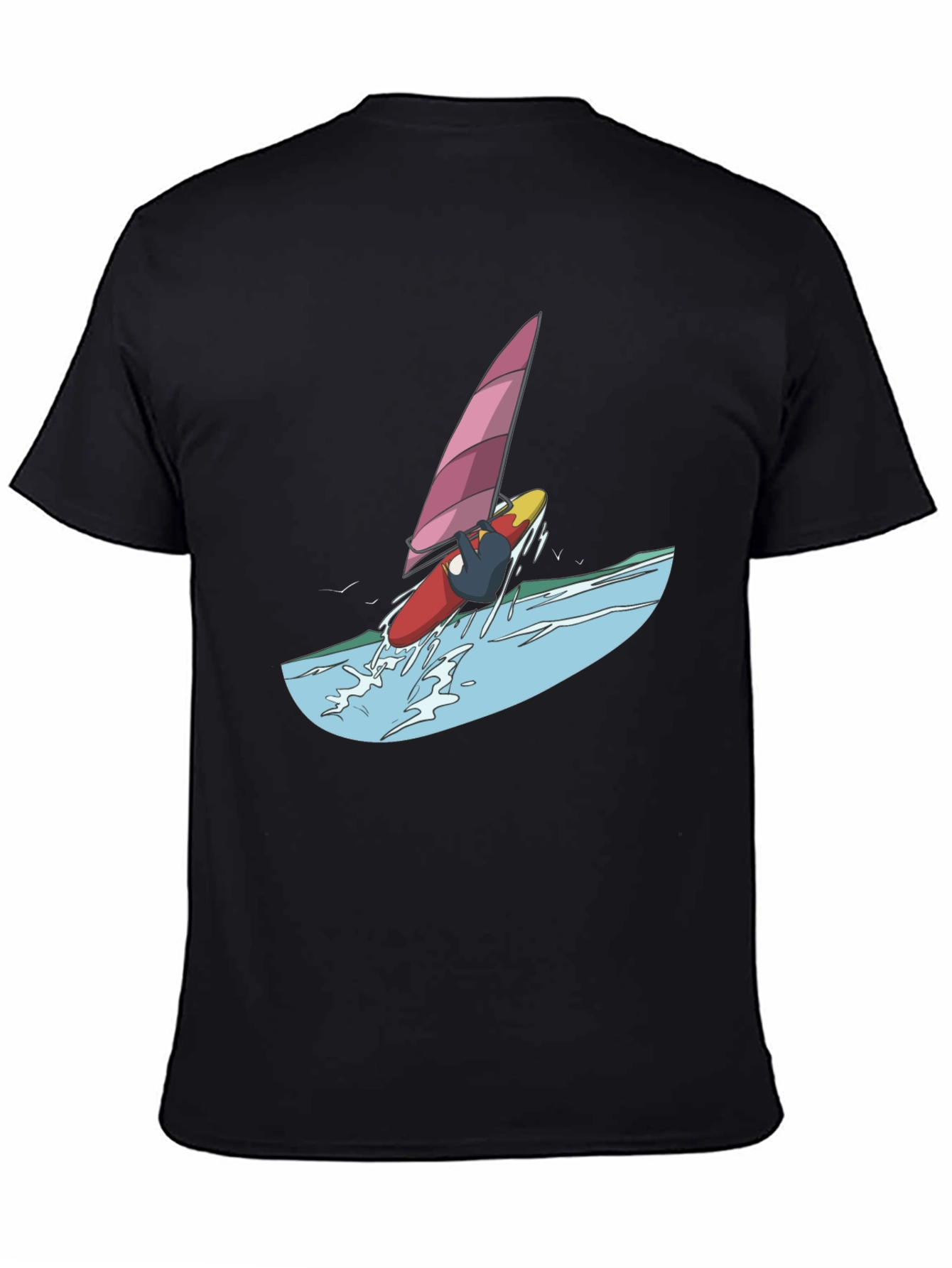 Windsurfer Graphic Tee - Black