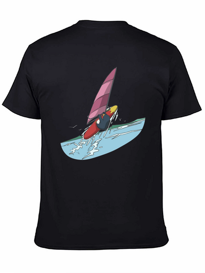 Windsurfer Graphic Tee - Black