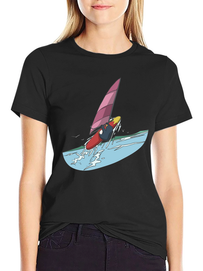 Windsurfer Graphic Tee - Black