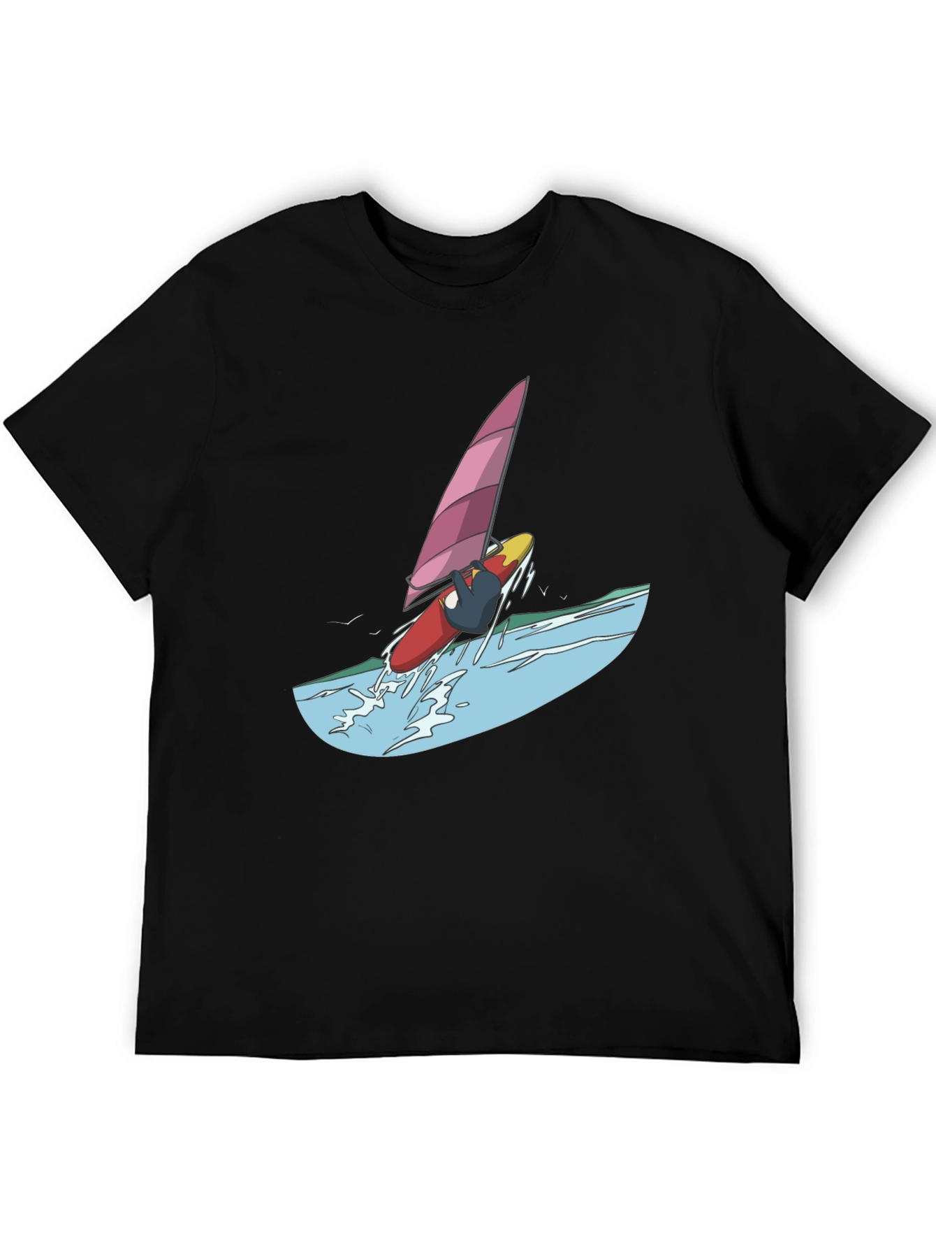 Windsurfer Graphic Tee - Black