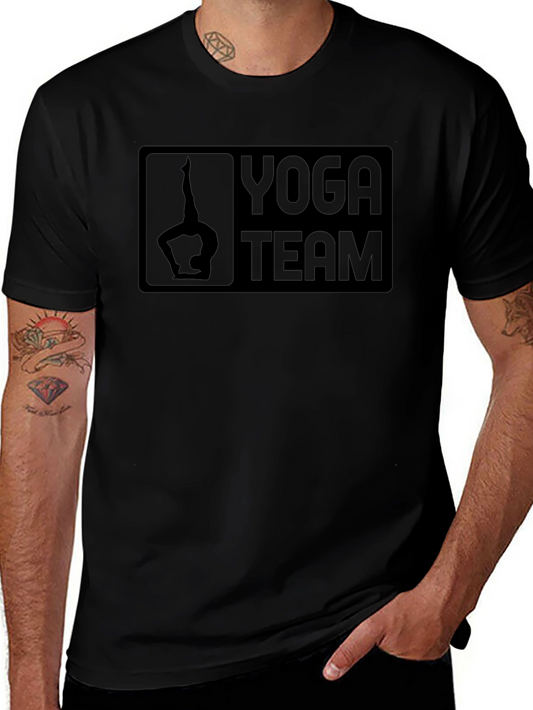 Yoga Team Graphic T-Shirt - Black