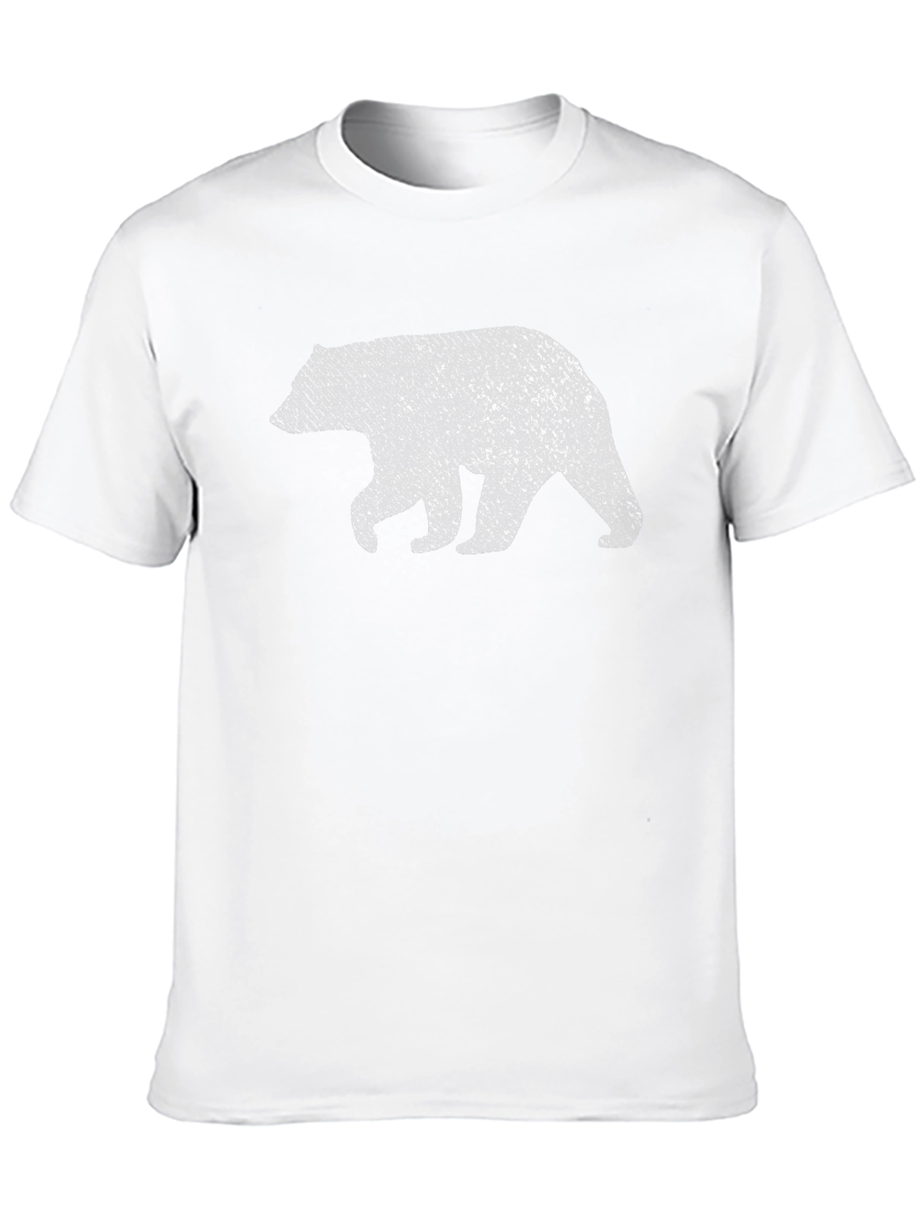 Bear Graphic Print Crew Neck T-Shirt