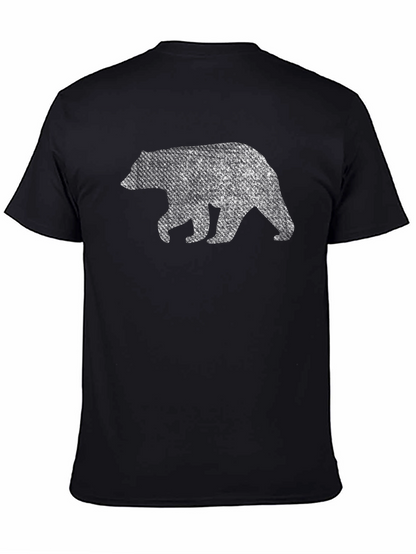 Bear Graphic Print Crew Neck T-Shirt