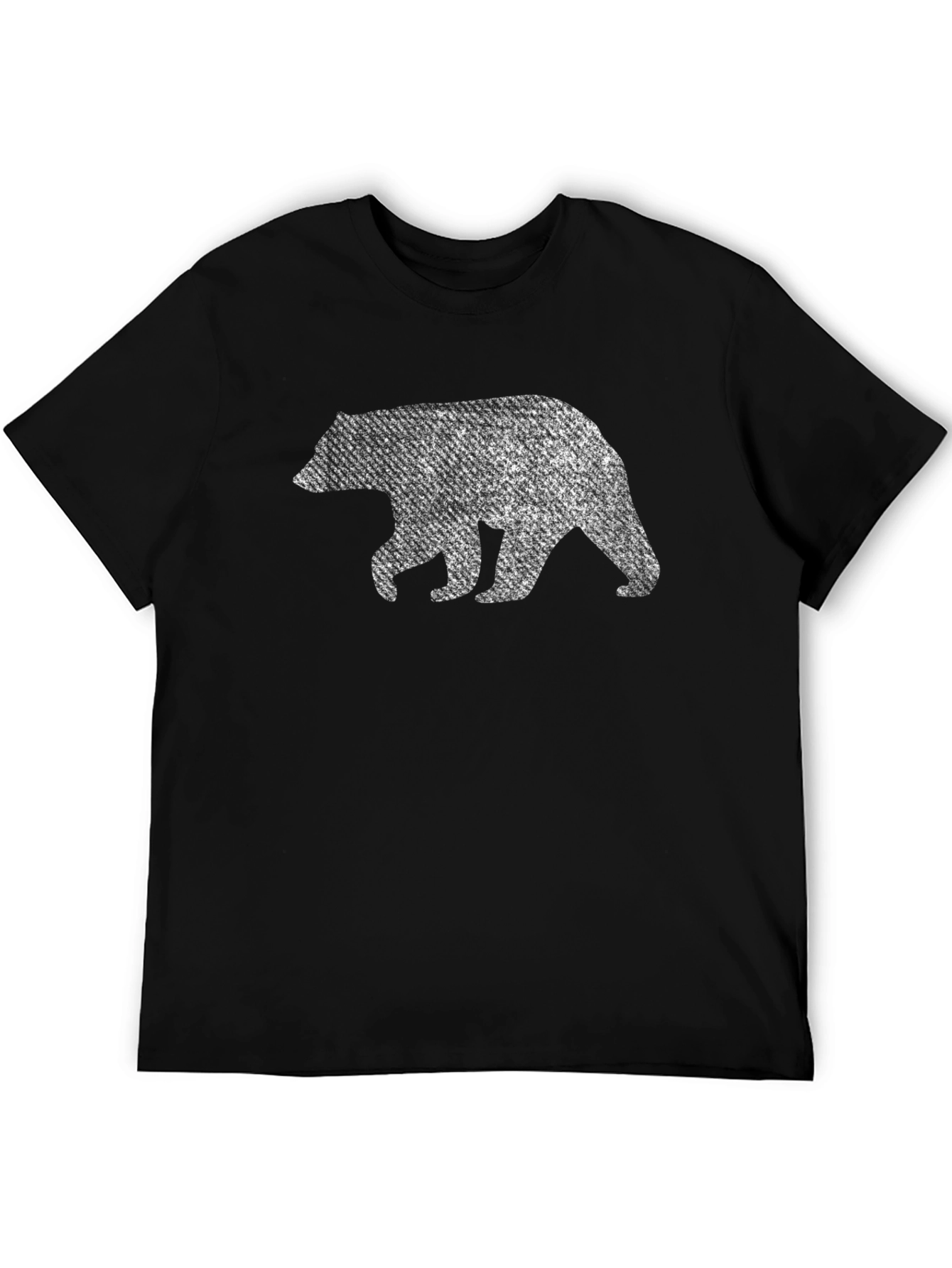 Bear Graphic Print Crew Neck T-Shirt