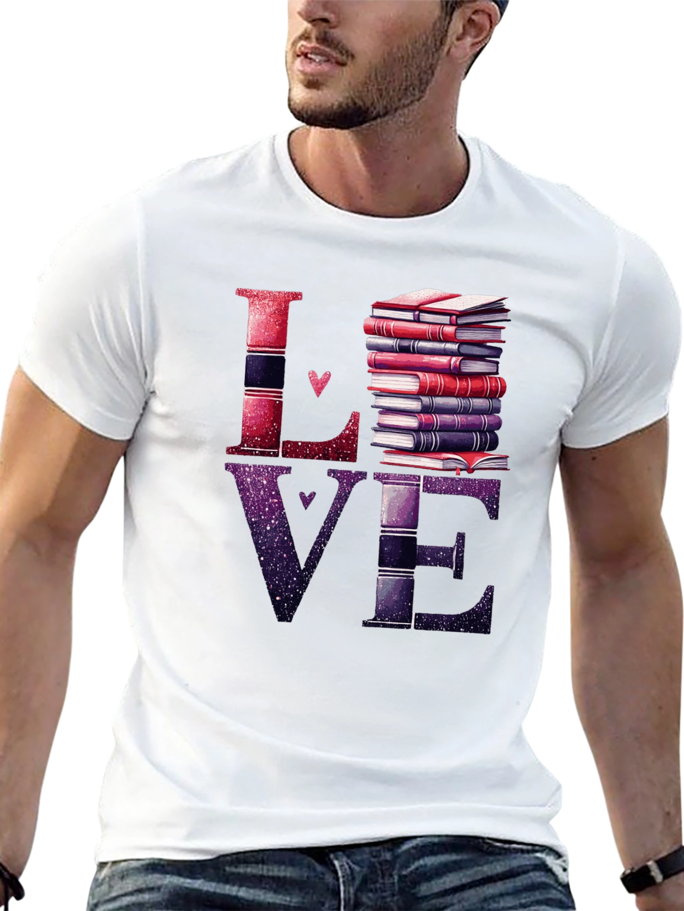 Love Books Graphic T-Shirt - Readers Delight