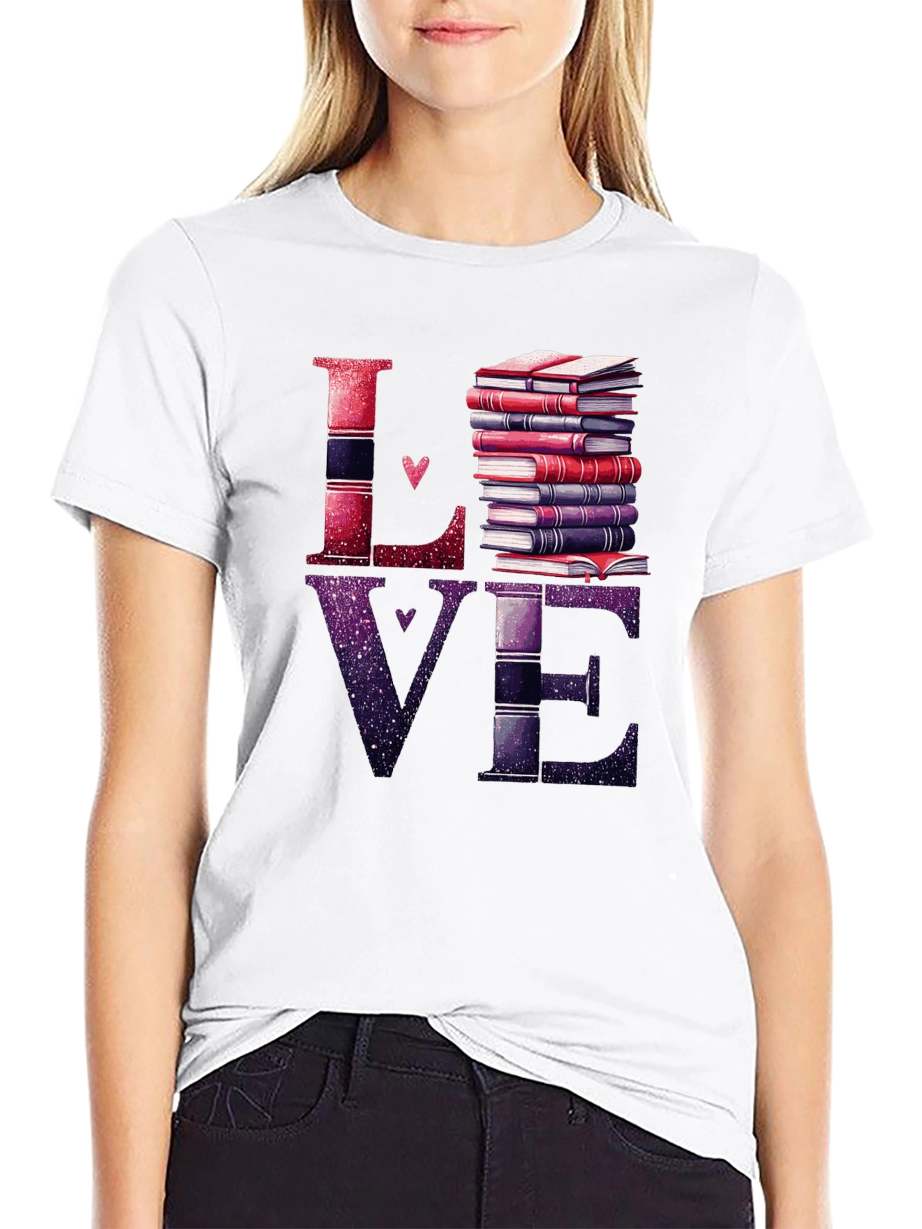 Love Books Graphic T-Shirt - Readers Delight