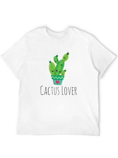 Cactus Lover Graphic Tee - Cute Plant Shirt