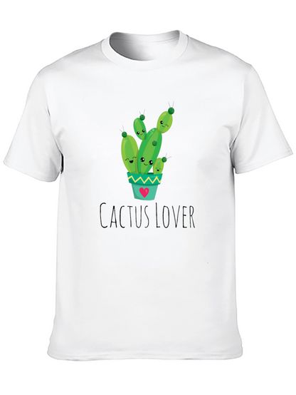 Cactus Lover Graphic Tee - Cute Plant Shirt