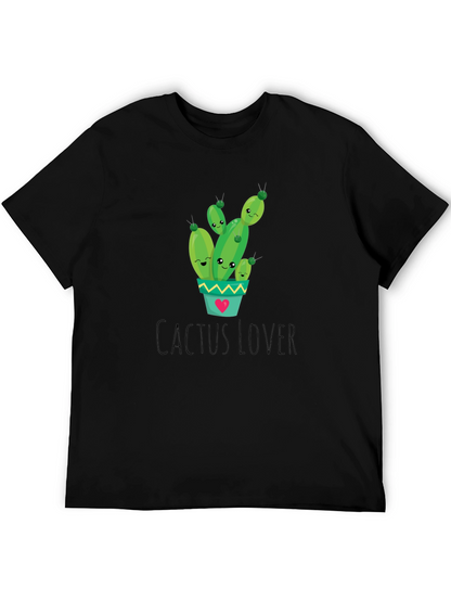 Cactus Lover Graphic Tee - Cute Plant Shirt