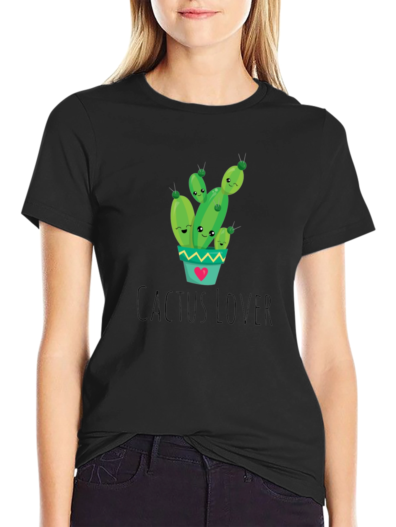 Cactus Lover Graphic Tee - Cute Plant Shirt