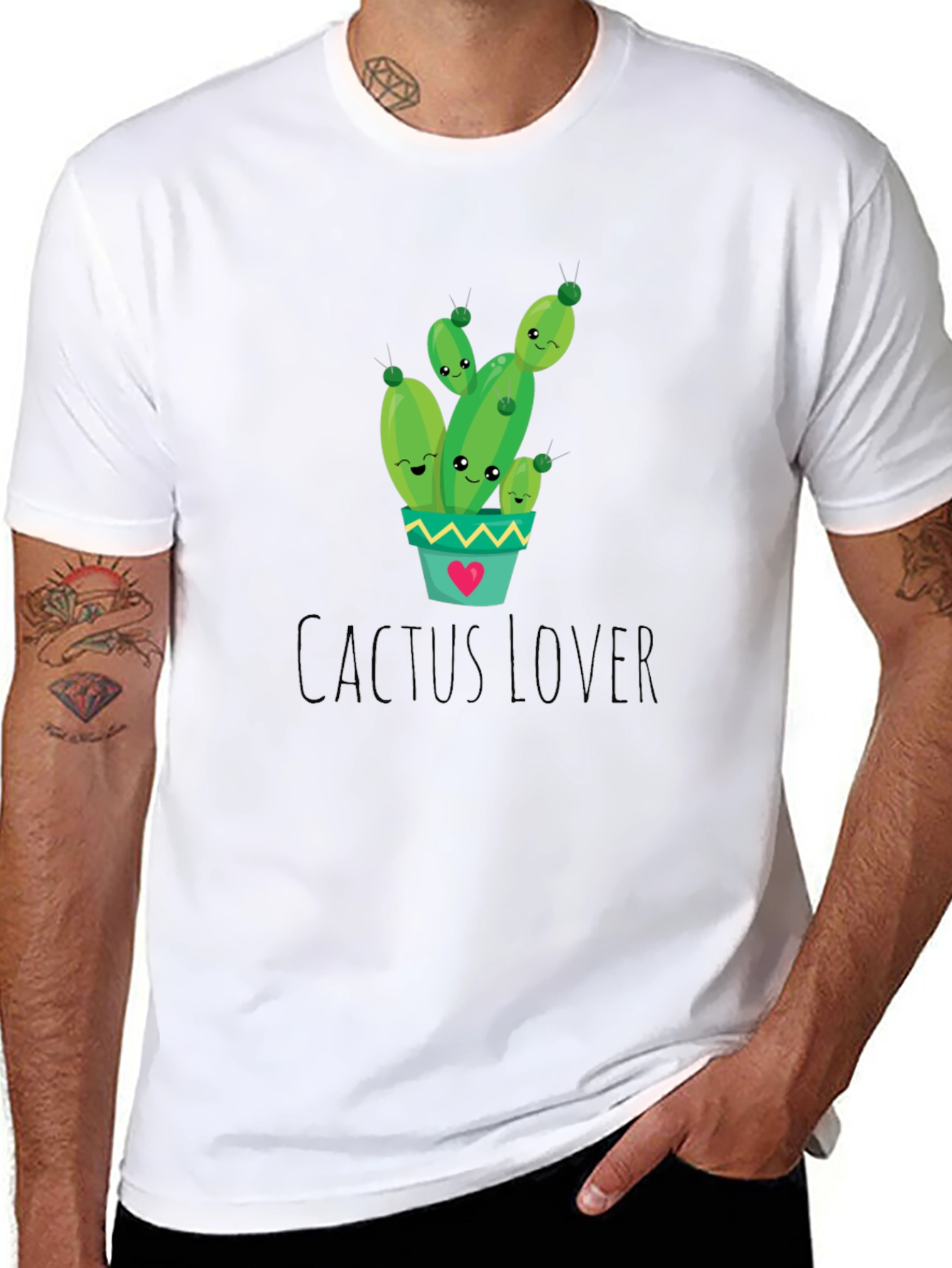 Cactus Lover Graphic Tee - Cute Plant Shirt