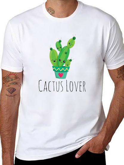 Cactus Lover Graphic Tee - Cute Plant Shirt
