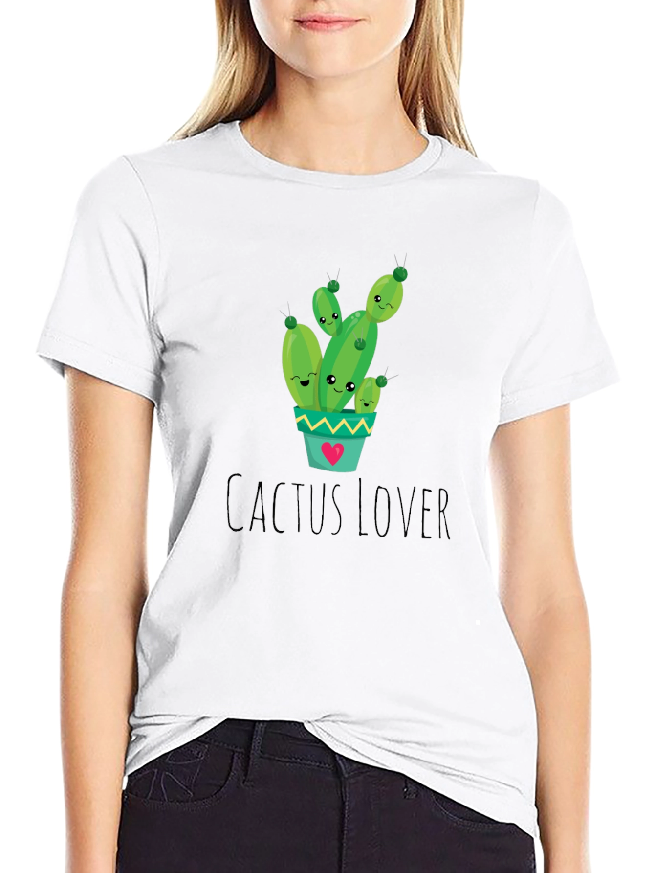Cactus Lover Graphic Tee - Cute Plant Shirt