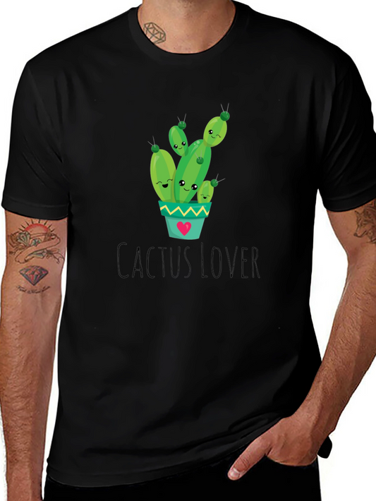 Cactus Lover Graphic Tee - Cute Plant Shirt