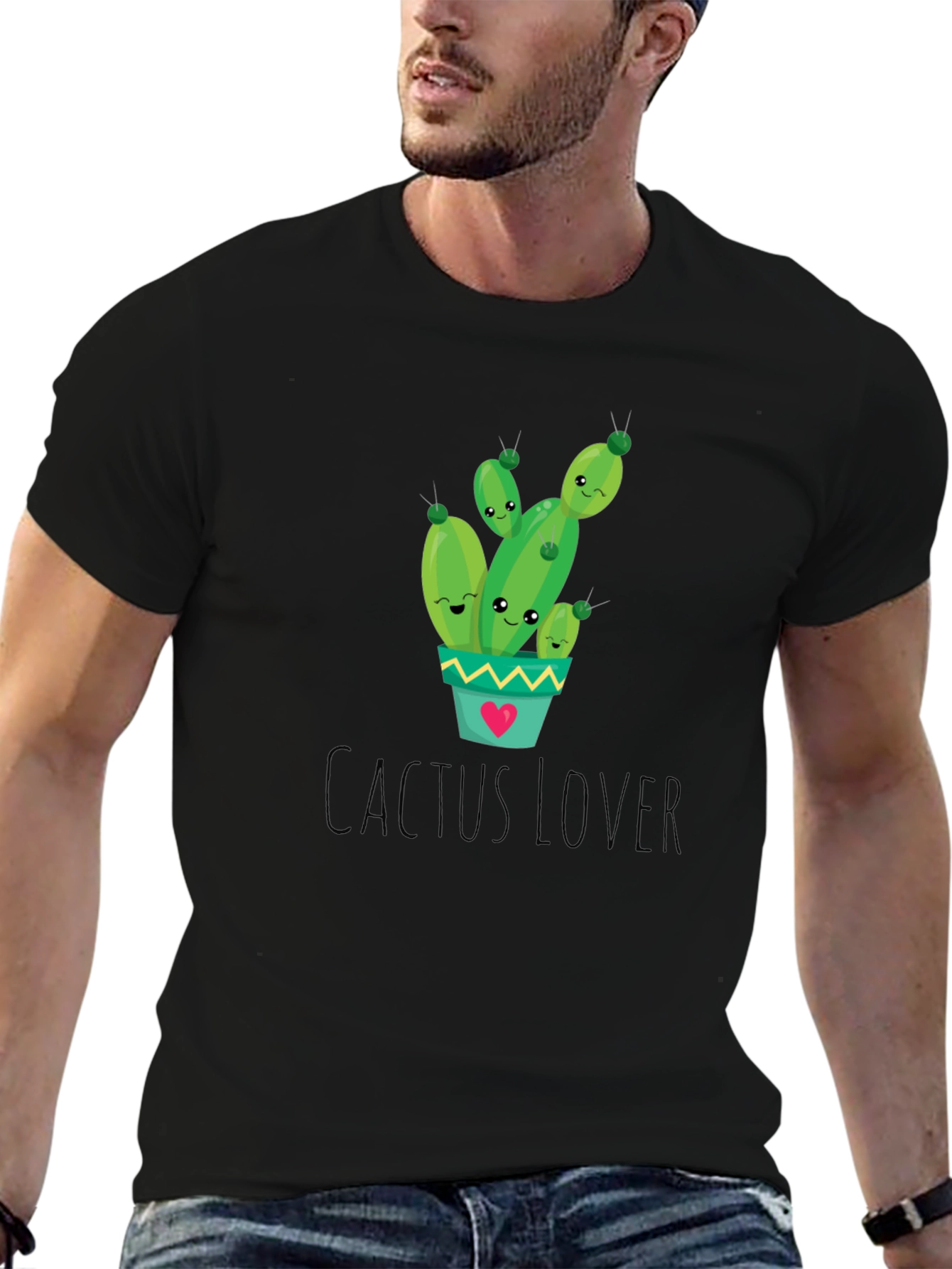 Cactus Lover Graphic Tee - Cute Plant Shirt