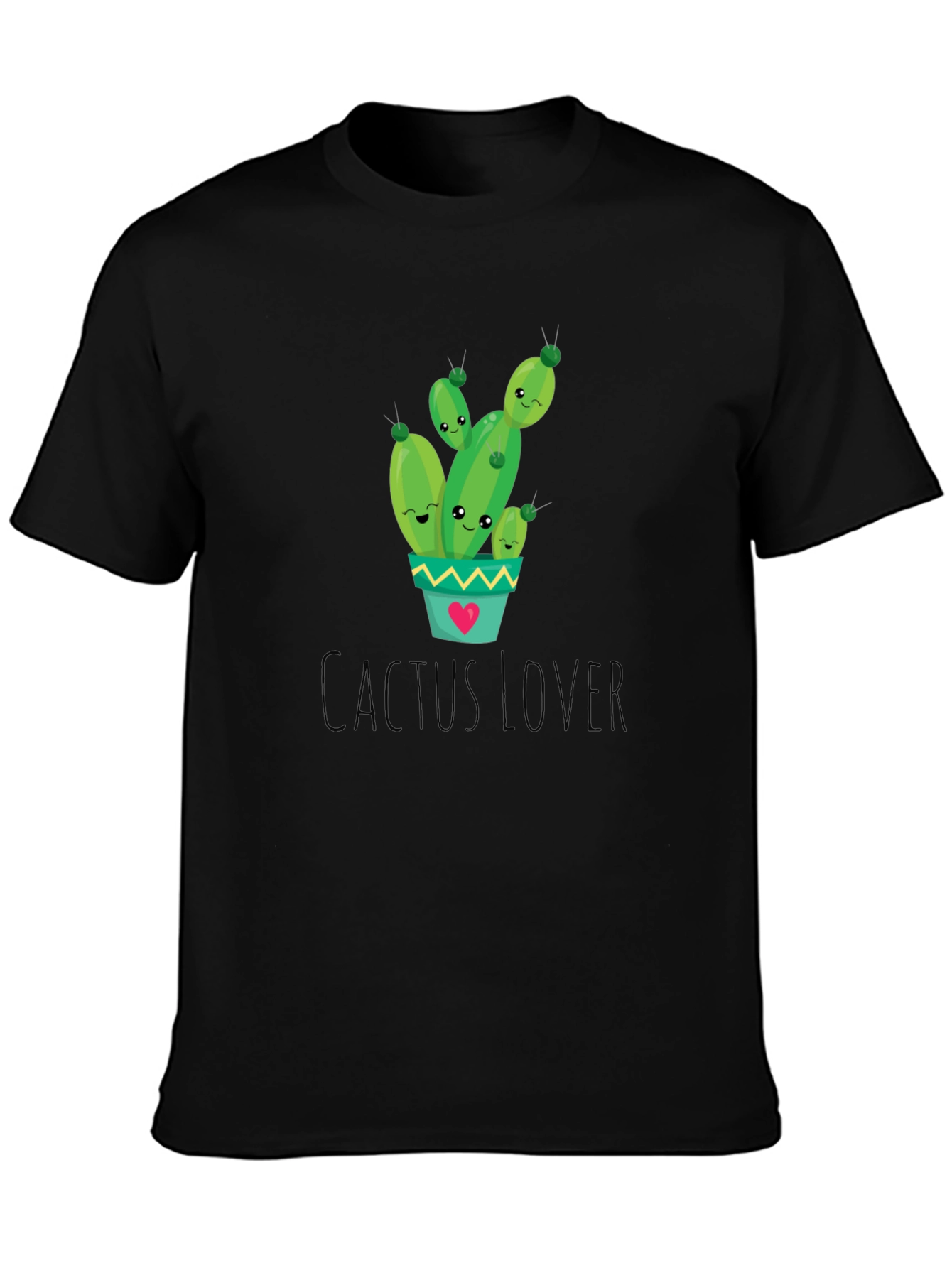 Cactus Lover Graphic Tee - Cute Plant Shirt