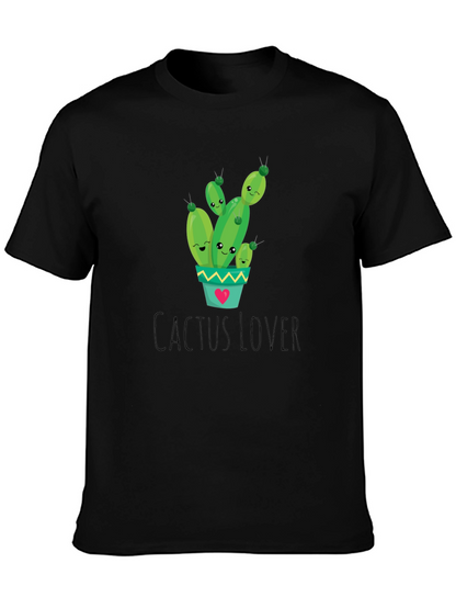 Cactus Lover Graphic Tee - Cute Plant Shirt
