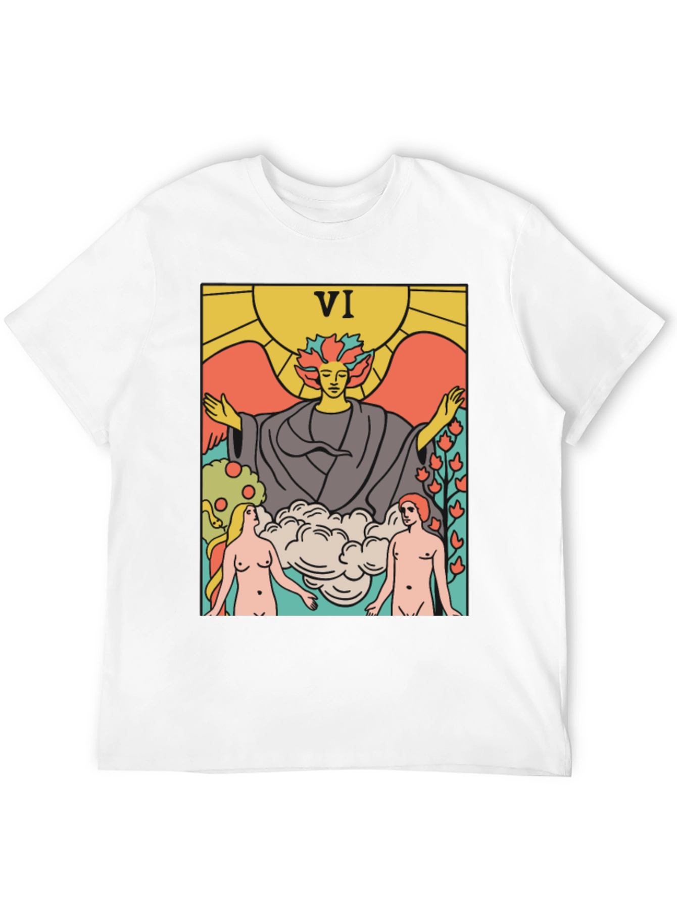 Tarot Card VI T-Shirt - Divine Union Graphic Tee