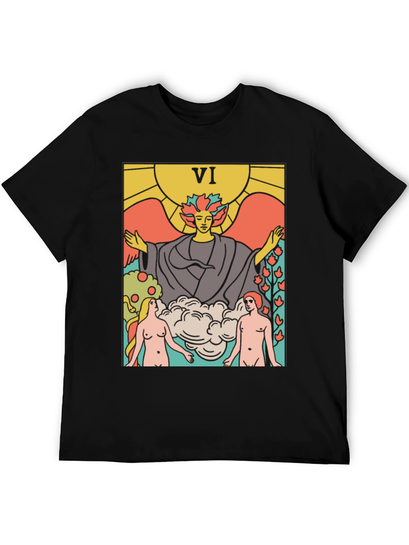 Tarot Card VI T-Shirt - Divine Union Graphic Tee