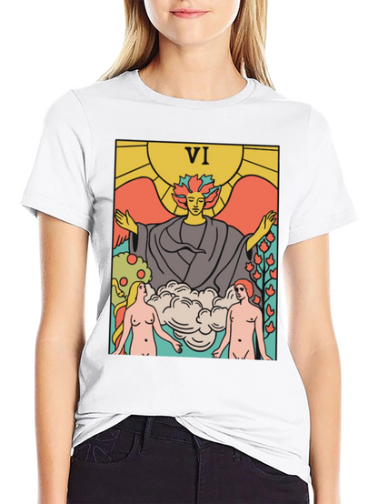 Tarot Card VI T-Shirt - Divine Union Graphic Tee