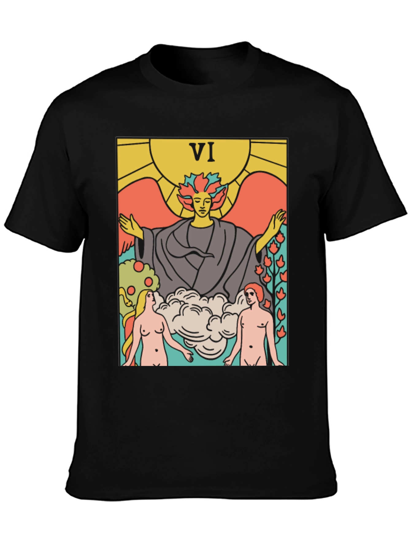 Tarot Card VI T-Shirt - Divine Union Graphic Tee