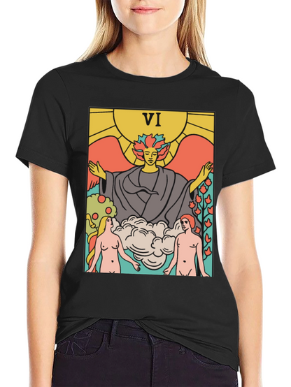 Tarot Card VI T-Shirt - Divine Union Graphic Tee