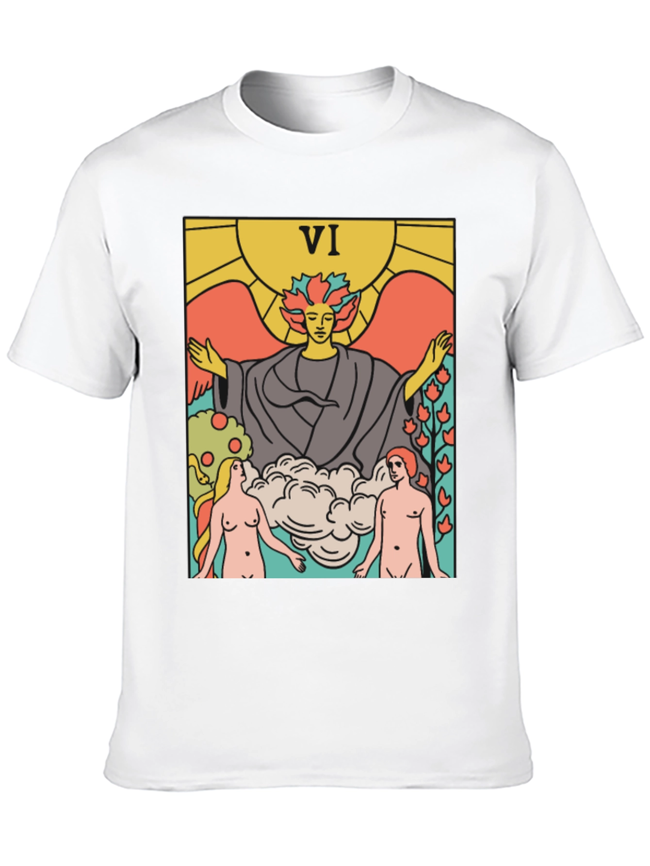 Tarot Card VI T-Shirt - Divine Union Graphic Tee