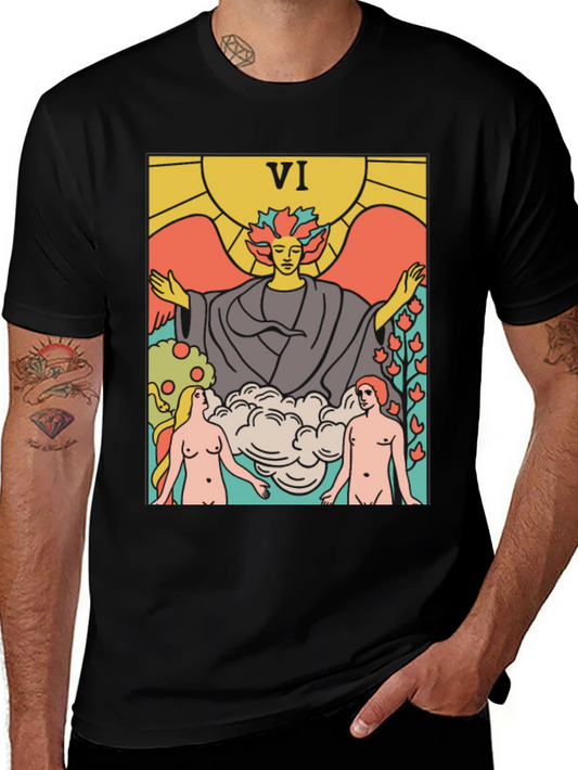 Tarot Card VI T-Shirt - Divine Union Graphic Tee