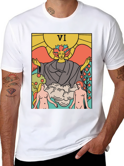 Tarot Card VI T-Shirt - Divine Union Graphic Tee