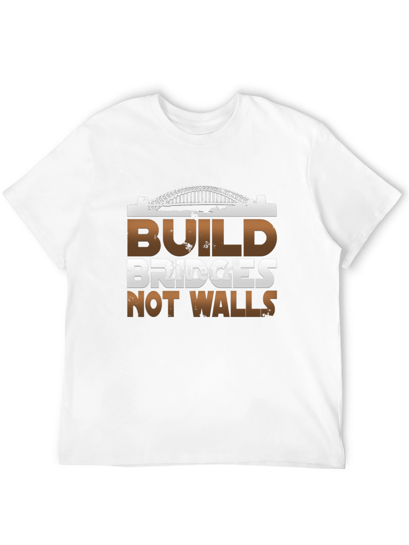 Build Bridges Not Walls Graphic Tee - Black