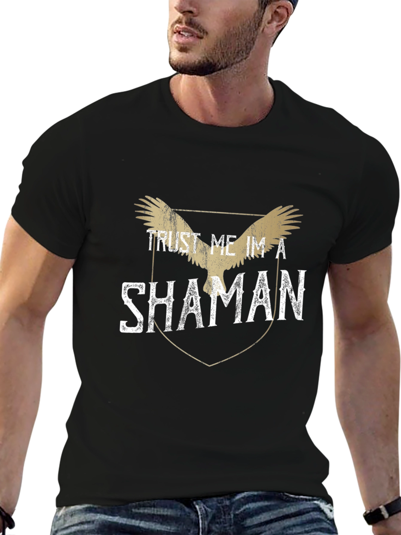 Trust Me Im a Shaman Black T-Shirt