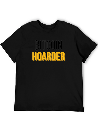 Bitcoin Hoarder Graphic Tee - Crypto Enthusiast Shirt