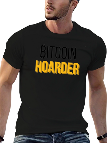 Bitcoin Hoarder Graphic Tee - Crypto Enthusiast Shirt
