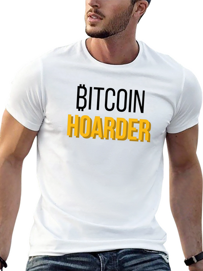 Bitcoin Hoarder Graphic Tee - Crypto Enthusiast Shirt